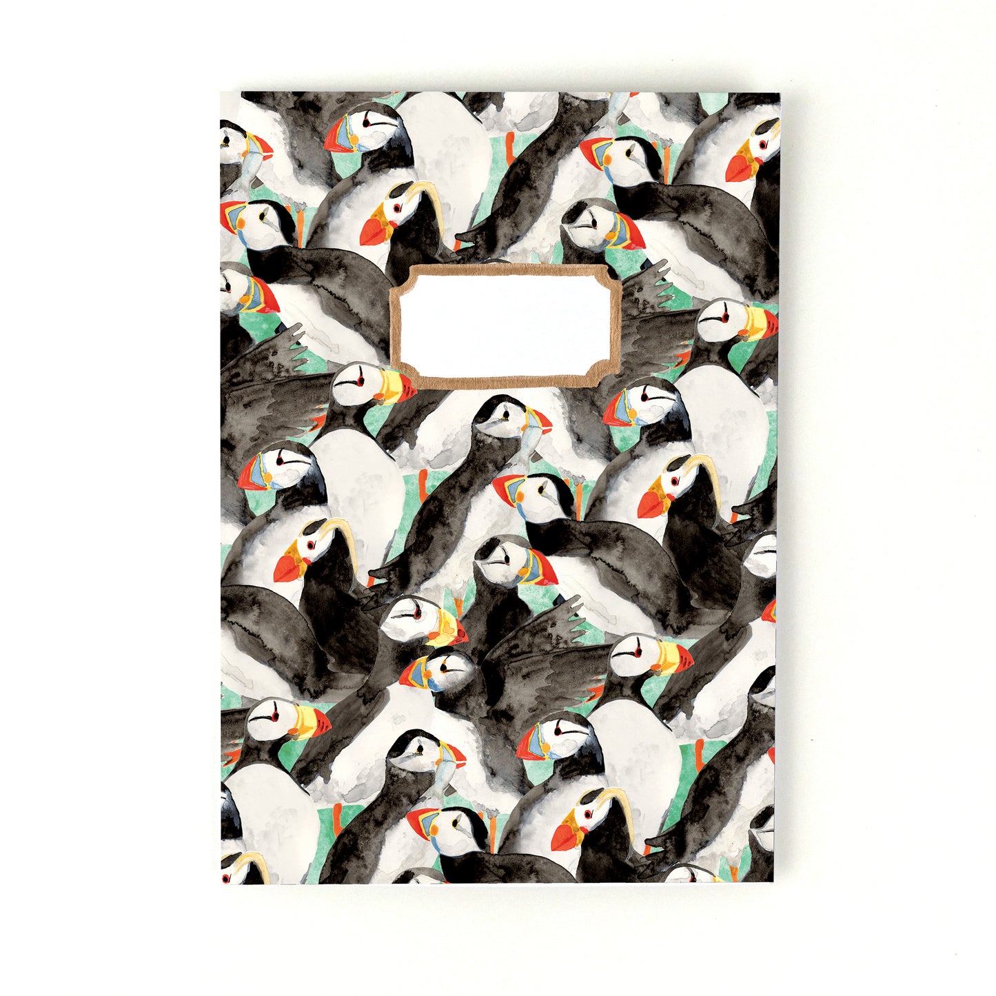 Improbability of Puffins Print Notebook