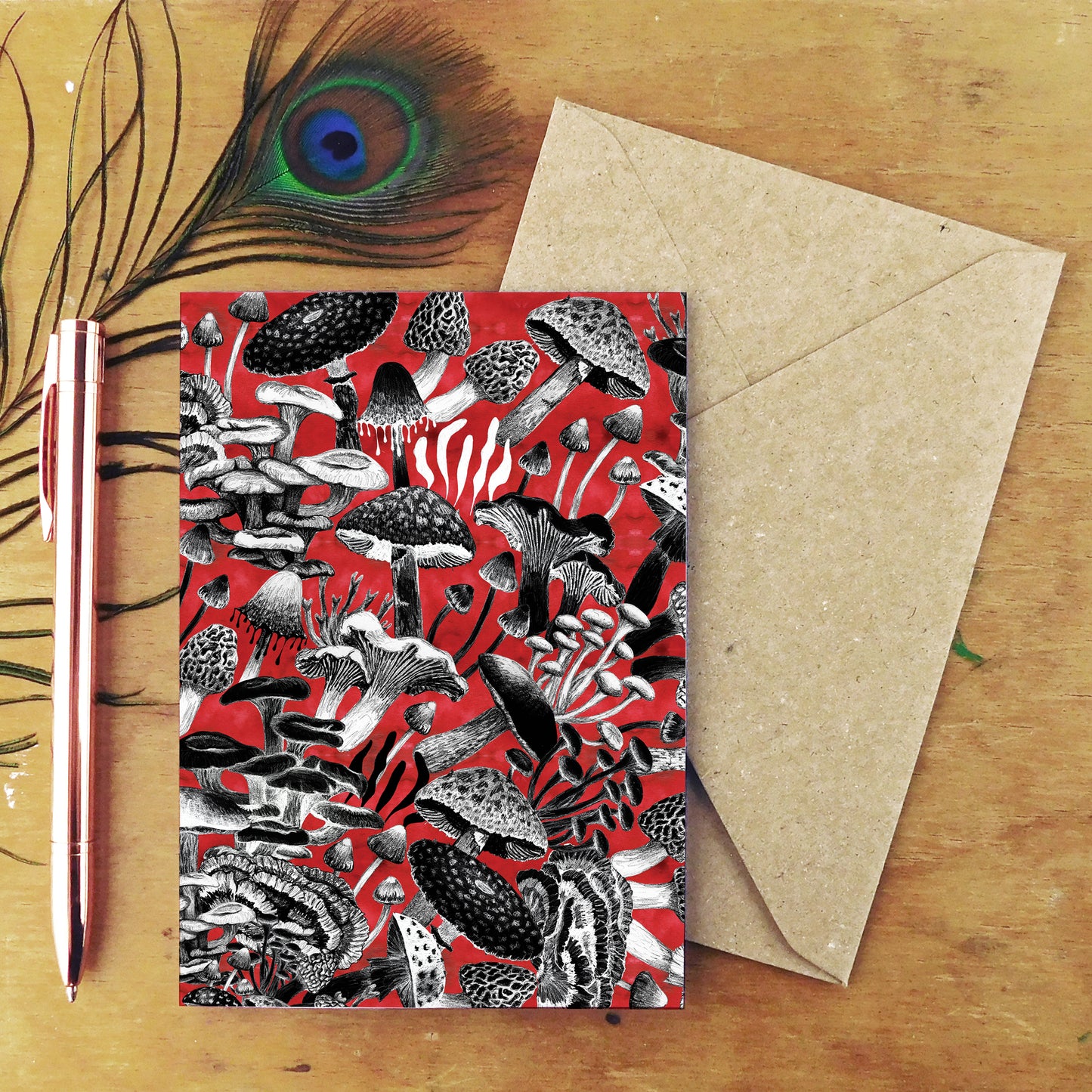 Toadstool Greetings Card
