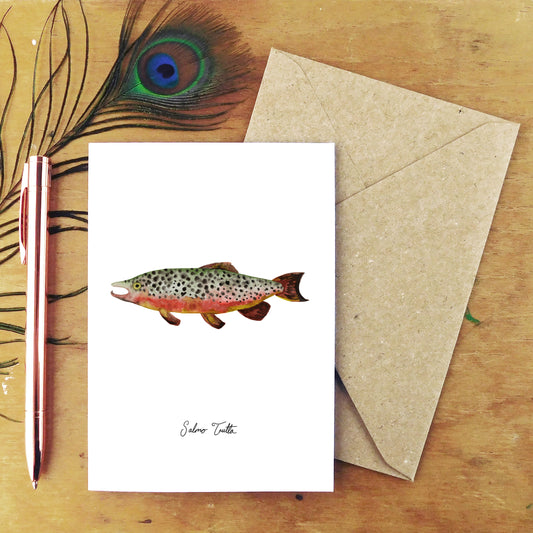 Flumens Trout Greetings Card